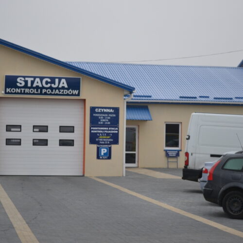 Realizacja Stacja Kontroli Pojazdów w miejscowości Huta gm. Bełchatów