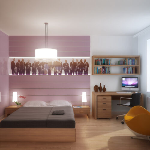 Projekt wnętrza apartamentu na osiedlu mieszkaniowym w Warszawie